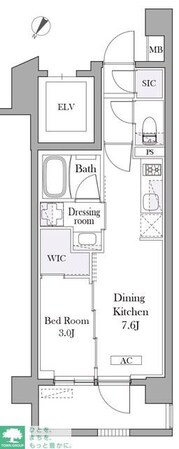 イプセ目黒中町の物件間取画像